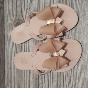Melissa  dusty rose girls sandals with bow size 1